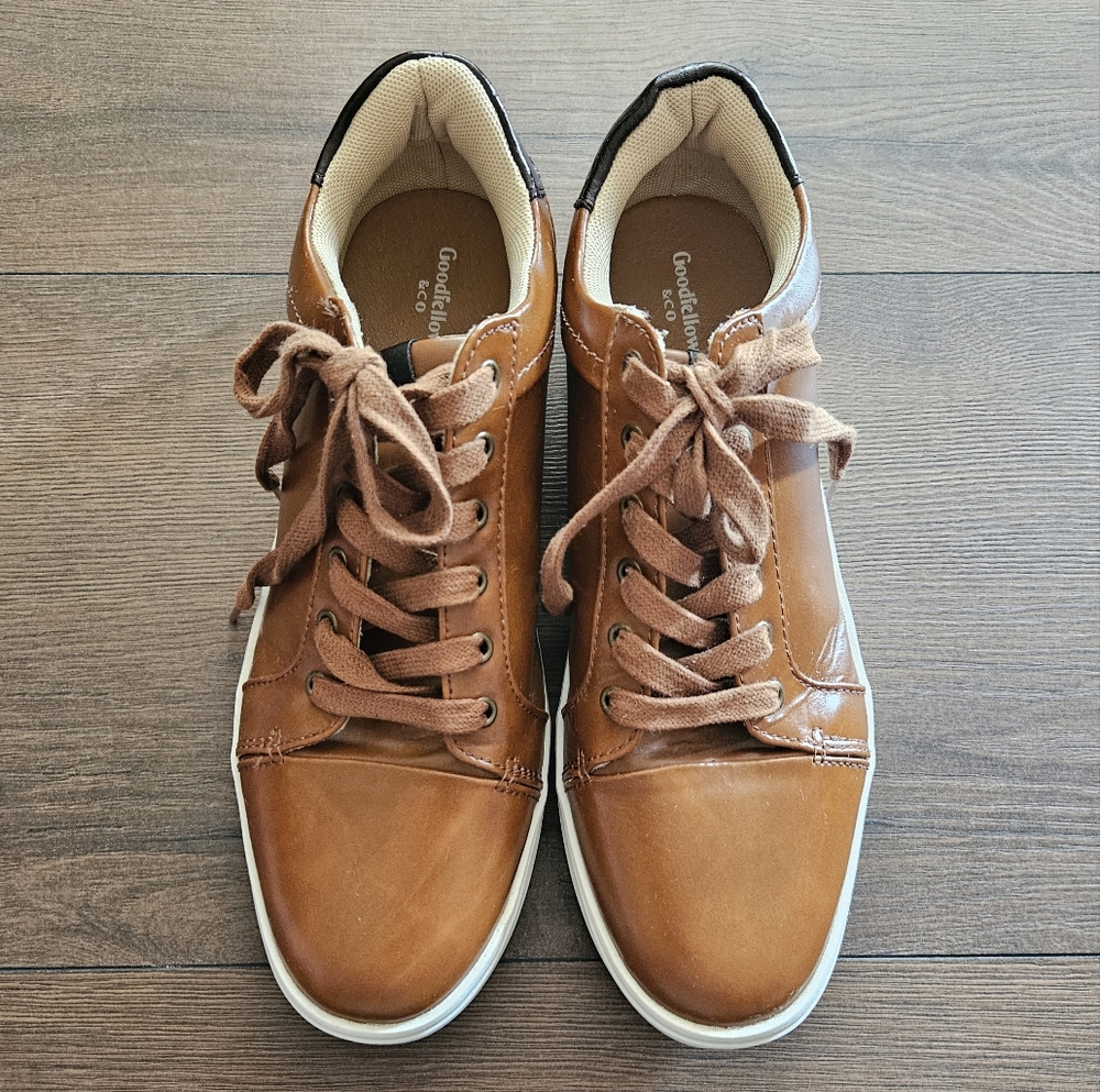 Goodfellow & Co Men's Eddie Casual Faux Leather Sneakers Size 8 EUC